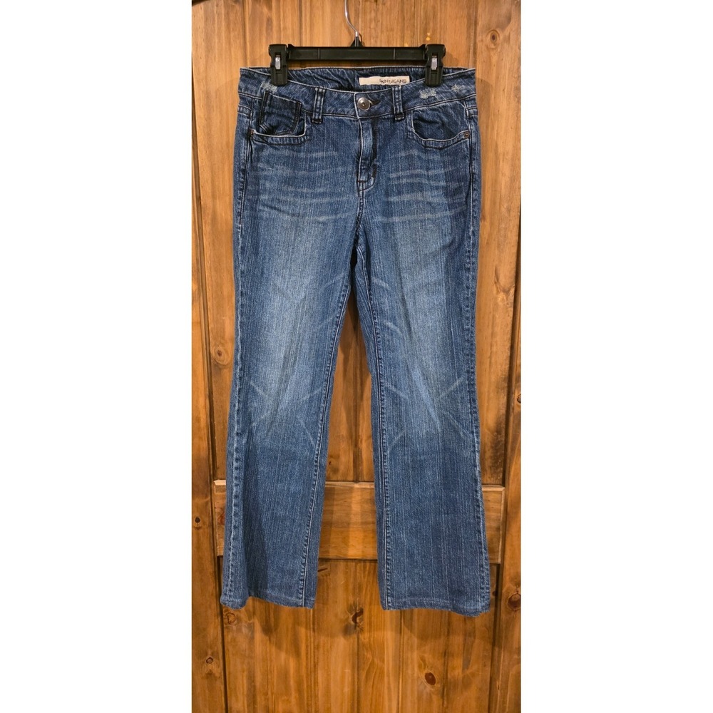 Dkny Jeans Straight Leg Jeans Womens 12 Bue Denim Five Pockets Comfort Outdoor